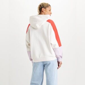 LEO COLORBLOCK HOODIE Levi’s Colorblock Hoodie - Red, White, and Purple